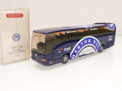 Wiking 704 13 46 H0 1:87 Mercedes-Benz O 404 RHD Mannschaftsbus Hertha BSC o.tel.o