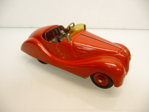 Schuco 4001 Examico rot Cabiolet Blech Replika der 50er Jahre Rarität