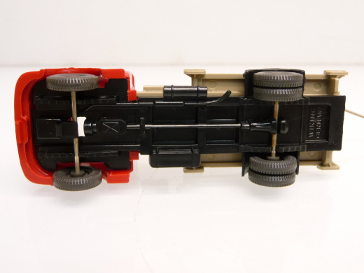 Wiking 632 3B H0 Mercedes-Benz L 1413 Kurzhauber Auto-Kran rot Bj ca 1971