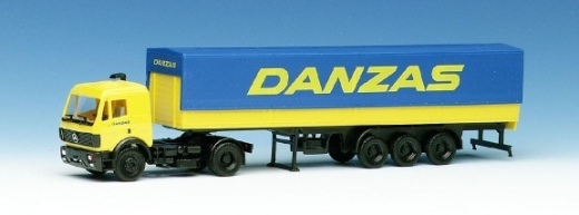 168007 MB SK Pritsche/Planesattelzug Herpa H0