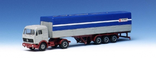 811778 Mercedes Benz Pritsche/Planesz Vogt Spedition Herpa