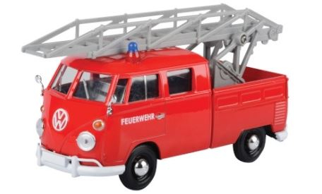 79584 - 1:24 Volkswagen T1 Leiterwagen der Feuerwehr Rot Motormax