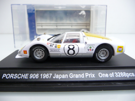 Ebbro 43374 1:43 Porsche 906 1967 Japan Grand Prix Carrera 6 - Neuware in OVP