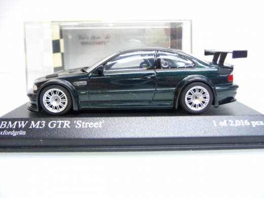Minichamps 400 012104 1:43 BMW M3 GTR Street - Neuware in OVP