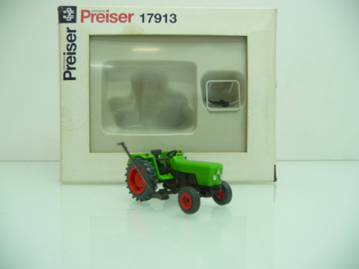 Preiser 17913 H0 Deutz Traktor D 6206 mit Mähbalken