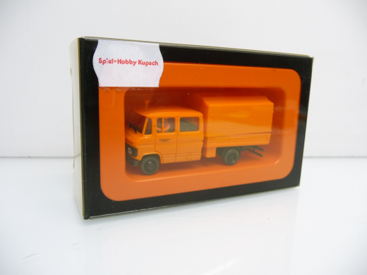 Preiser 37018 H0 MB L 508 Doppelkabine Straßenmeisterei Kommunal orange