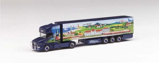 Herpa H0 259859 Scania Hauber Koffer-SZ Topline