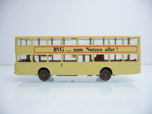 Wiking H0 Berlin-W BVG zum Nutzen aller Doppelstock Bus Wannsee 6