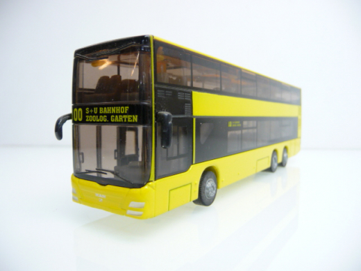 Siku H0 MAN Linienbus 100 S+U Bahnhof Zoolog. Garten gelb Metallmodell