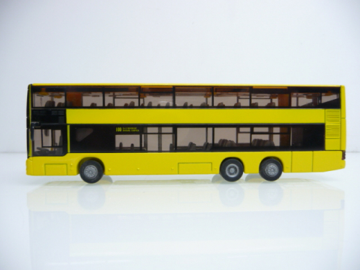 Siku H0 MAN Linienbus 100 S+U Bahnhof Zoolog. Garten gelb Metallmodell