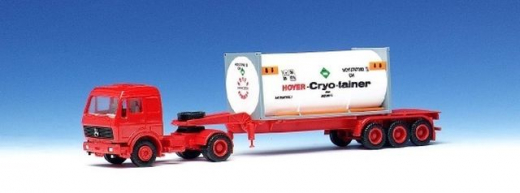 Herpa H0 811363 MB-Zugmaschine, Tieflader, 2a/3a Hoyer