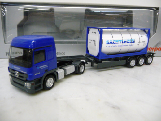 Herpa H0 902816 MB Actros L Tankcontainer-SZ Lehnkering