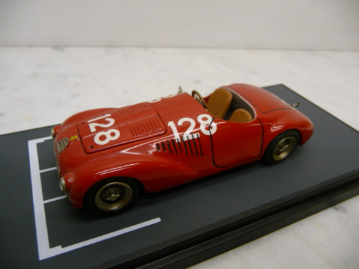 Handmade 1:43 Ferrari 125S 1947 Piacenza #128 Weissmetall