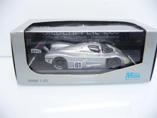 Max Models 1:43 1002 Mercedes Benz C 9 Silberpfeil 1989 NR 61 World Champion