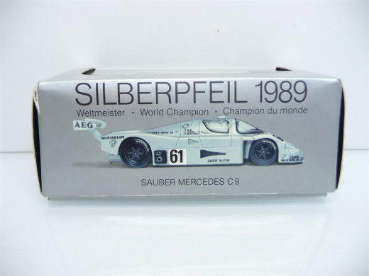 Max Models 1:43 1002 Mercedes Benz C 9 Silberpfeil 1989 NR 61 World Champion