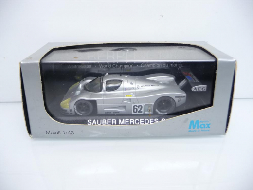 Max Models 1:43 1002 Mercedes Benz C 9 Silberpfeil 1989 NR 62 World Champion