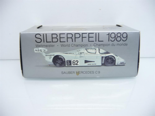 Max Models 1:43 1002 Mercedes Benz C 9 Silberpfeil 1989 NR 62 World Champion
