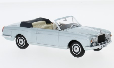 Oxford 43RRC003 1:43 Rolls Royce Corniche Convertible, metallic-hellblau, RHD