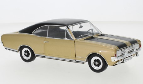 WhiteBox WB124105-O 1:24 Opel Commodore A GS/E Coupe, gold/schwarz