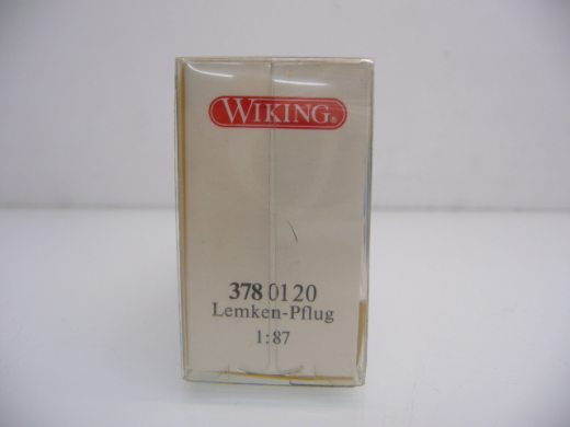 Wiking H0 378 01 20 Lemken-Pflug in blau Neuwertig in OVP