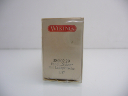 Wiking H0 380 02 29 Fendt Xylon mit Ladepritsche in orange Neuwertig in OVP