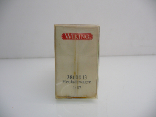 Wiking H0 381 00 13 Heuladewagen in grün mit rotem Gitter Neuwertig in OVP