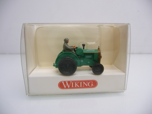 Wiking H0 872 01 27 Hanomag Schlepper in grün Neuwertig in OVP