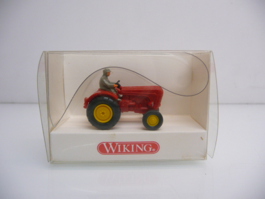 Wiking H0 878 01 21 Porsche Schlepper in rot Neuwertig in OVP