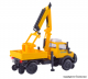 Kibri 14991 H0 Zweiwege UNIMOG GleisBau mit Arbeitskran und Korb