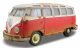 Maisto 32108 1:24 VW T1 Samba rot/weiss USA-Version mit Alterungsspuren 1960