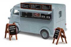 Busch 41929 H0 Citroen H GLÜHWEIN Verkaufswagen mit Werbeaufstellern
