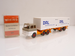 Wiking 521 17 A H0 Hanomag-Henschel 3a/2a Container-SZ DAL 1981 - 82 wie NEU in OVP