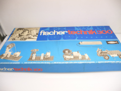 Fischer Technik 300 Grundkasten mit Batteriestab Motor und Getriebe 70er Jahre