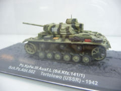 Pz.Kpfw. III Ausf.L. Abt.502 Tortolowo USSR 1942 - De Agostini 1:72