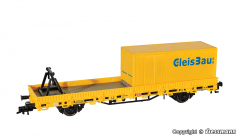 Kibri 26264 H0 Schutzwagen mit Auflage MFS 100 und Container GleisBau