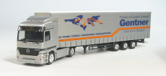 Herpa H0 262934 MB Actros L Jumbogardinenplanen-Sz Gentner