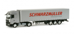 Herpa H0 290573 MB Actros L Gardinenplanen-Sattelzug