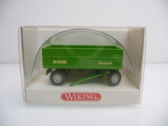 Wiking H0 388 01 17 Landwirtschaftlicher Anhänger in grün KRONE Emsland Neuwertig in OVP