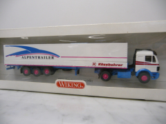 510-01 Mercedes Benz Pritschensattelzug  Alpentrailer  Wiking