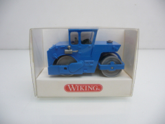 Wiking H0 650 03 20 Straßenwalze in blau Neuwertig in OVP