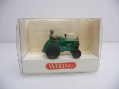 Wiking H0 872 01 27 Hanomag Schlepper in grün Neuwertig in OVP
