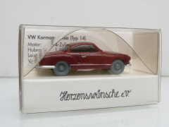 Wiking H0 VW Karmann Ghia Typ 14 rubinrot Herzenswünsche e.V. muensterclassics